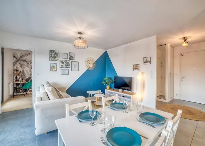 Modern'blue - Gare à 3min-genève Accès Direct Appartement Annemasse